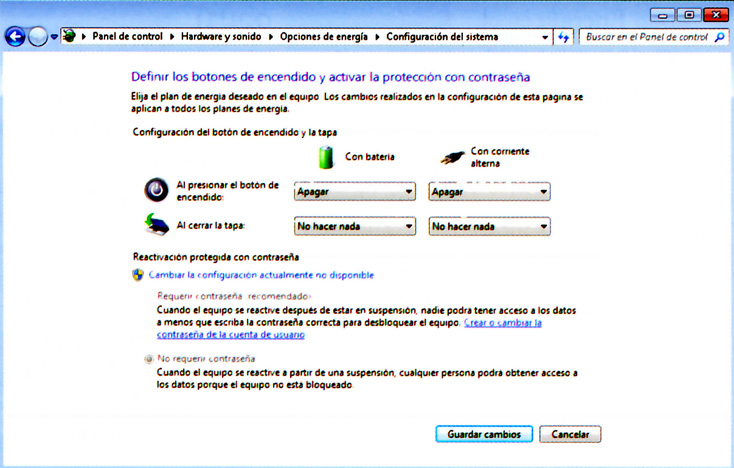 Opciones De Energía En Windows 7 7415
